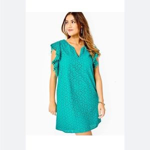 NWT Lilly Pulitzer Astara Flutter Sleeve Dress